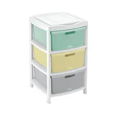 RIMAX - Gavetero Fique 3 Gavetas Con Tapa Organizadora Bebe