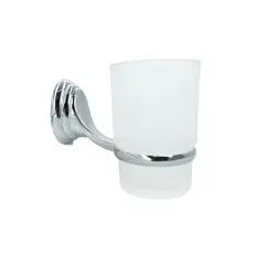 CCOL - Porta Cepillos. Vidrio Y Metal Accesorio Baño