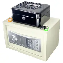 ATLANTIS - Kit Mediano de Caja Fuerte Digital + Caja Menor Mediana 20 x 30 x 20 cm