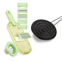 CHEF MASTER - Combo Rallador Cocina 6 en 1 + Disco Mágico Chefmaster