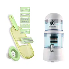 CHEF MASTER - Combo Filtro de Agua + Rallador Cocina 6 en 1