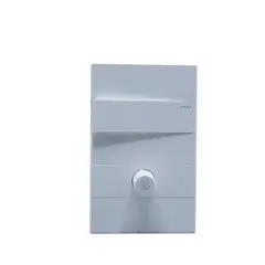 HALUX - Dimmer + Interruptor Sencillo Border Blanco