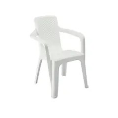 RIMAX - Silla Con Brazos Plástico Eterna Blanco