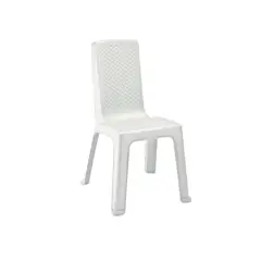 RIMAX - Silla Plástica sin Brazos  Eterna Blanco Arena
