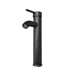 HICASA - Griferia Monocontrol Baño Negra Alta En Acero
