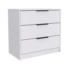 VIRTUAL MUEBLES - Organizador Wesley 69X70X42Cm 3 Cajones Blanco