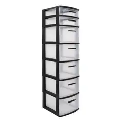 MQ - Gavetero Organizador 7 Niveles Negro Multiusos
