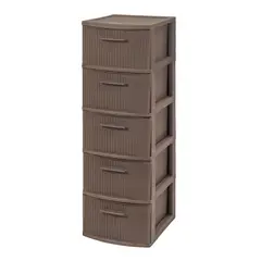 MQ - Cajonero Organizador 5 Niveles Mocca tipo Crochet Multiusos