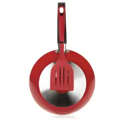 2020 HOME - Sartén con Espátula Aspiración 20 Cm Rojo