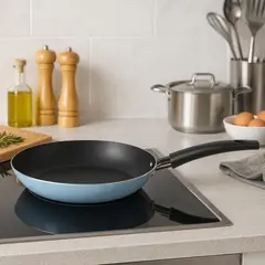MUEBLES 2020 - Sartén Antiadherente Azul Celeste con Mango Ergonómico y capacidad de 1,10 litros