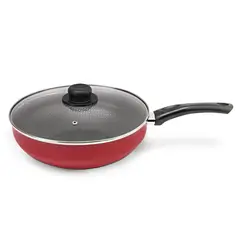undefined - Sartén Wok con Tapa Red 28 Cm Rojo