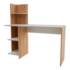 MADERKIT - Escritorio + Biblioteca Wex 120X119X50Cm Duna Blanco