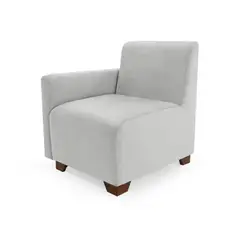 HOGAR VENECIA - Poltrona Girona con Brazo Derecho 80X70X73 Plata