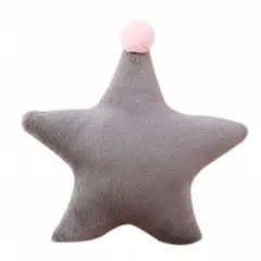 BANZAY - Cojín Decorativo Estrella - Gris