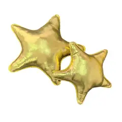 BANZAY - Cojín Decorativo Navideño Estrella x2 - Dorado