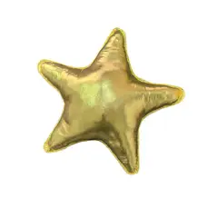 BANZAY - Cojín Decorativo Navideño Estrella - Dorado