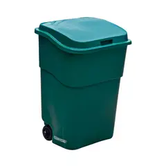 COLEMPAQUES - Contenedor Con Ruedas Plástica 80L Verde Con Tapa Durakart