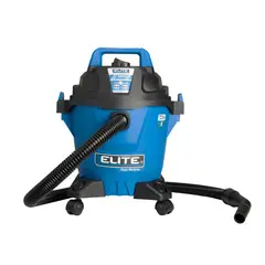 ELITE - Aspiradora 5 Gal 3.5 Hp Tanque Poly-Húmedo Seco-Sopladora 110V 60Hz