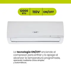 HACEB - Aire Acondicionado 12000 BTU 110 V Blanco