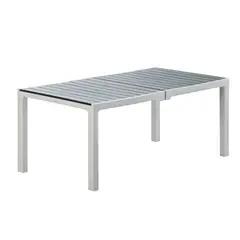 MQ - Mesa Plástica Rectangular 181X90 cm Madeira Quarzo