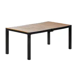 MQ - Mesa Rectangu Plastico Maira Negro 181x90x74 Cm