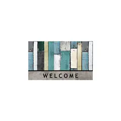 SPORTS LICENSING SOL - Alfombra con Leyenda Welcome Fibra Coco Vinilo 45.72 X 76.20 cm