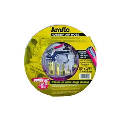 AMFLO - Juego de Manguera con Pistola Soplado de 3 / 8 X 15.24 M