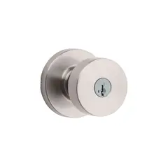 KWIKSET - Tirador para Puerta Entrada Redon K4 Niquel Satín
