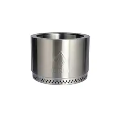 HOT SHOT - Fogón De Madera Fire Pit Cilindro Acero Inoxidable