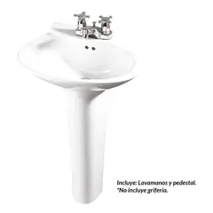 CORONA - Lavamanos Avanti con Pedestal Blanco