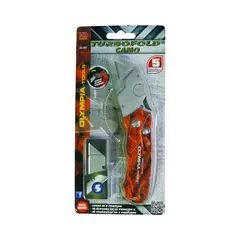 OLYMPIA TOOLS INTERN - Trincheta Plegable Uso General Naranja Camuflaje