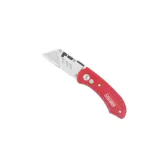 VULCAN - Cuchilla Plegable Para Uso General Con Mango Rojo y Hoja de Acero