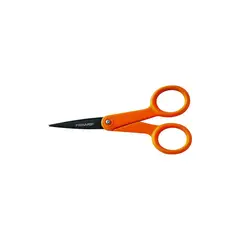 FISKARS - Tijera Antiadherente Con Mango de Doble Aro y Hoja de Acero