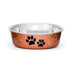 BOSS PET PRODUCTS - Comedero Para Perro Bella Extra Grande De Cobre Boss