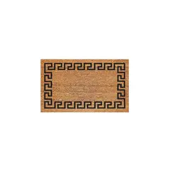 AMERICO HOME - Alfombra Natural Coco con Greca 45.72 X 76.20 cm