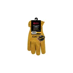 KINCO INTERNATIONAL - Guantes de Cuero Kinco XL para Hombre con Pulgar Keystone y Puño Elástico Fruncido