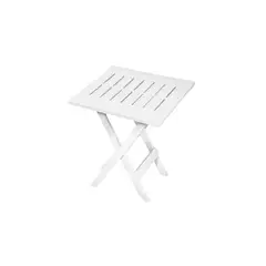 GRACIOUS LIVING - Mesa Plegable Plástica Polietileno 43X38x63Cm Blanca