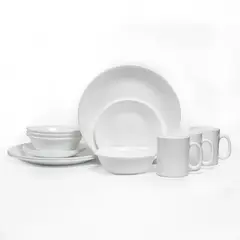 CORELLE - Vajilla White 4 Puestos 16 piezas