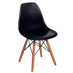 MQ - Set 4 Sillas Eames Eiffel Moderna Negro