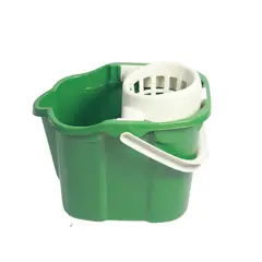 BUHOGAR - Balde 12 Lts Escurridor Trapero Verde