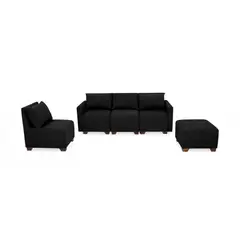 ROCA - Sala Modular Alcala 5 Puestos 80X70X73 Negro