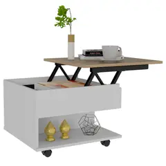 VIRTUAL MUEBLES - Mesa de Centro Salento 39X55X50 cm Extensible