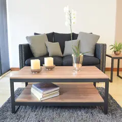 FERRUM - Mesa de Centro Dak 110X60X40 Estructura en Acero