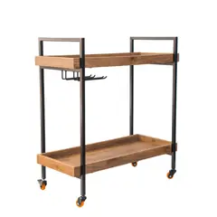 FERRUM - Carro Bar Acero y Melamina 88X80X38
