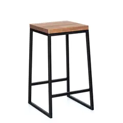 FERRUM - Banco Bar Kapi 33X33X60 Acero Negro