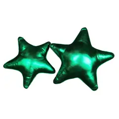 BANZAY - Cojín Decorativo Navideño Estrella x2 - Verde