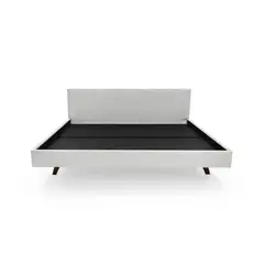 HOGAR VENECIA - Cama Victoria King 91X208X209 Tela Plata
