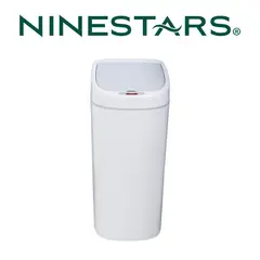 NINESTARS - Papelera Plástica Automática con Sensor 7Lt Blanco