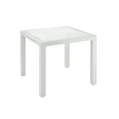 RIMAX - Mesa Plástica Cuadrada 80x80cm Eterna Blanco A
