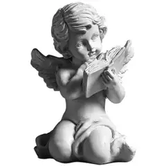 UBMD - Figura Decorativa Ángel Lectura Blanco